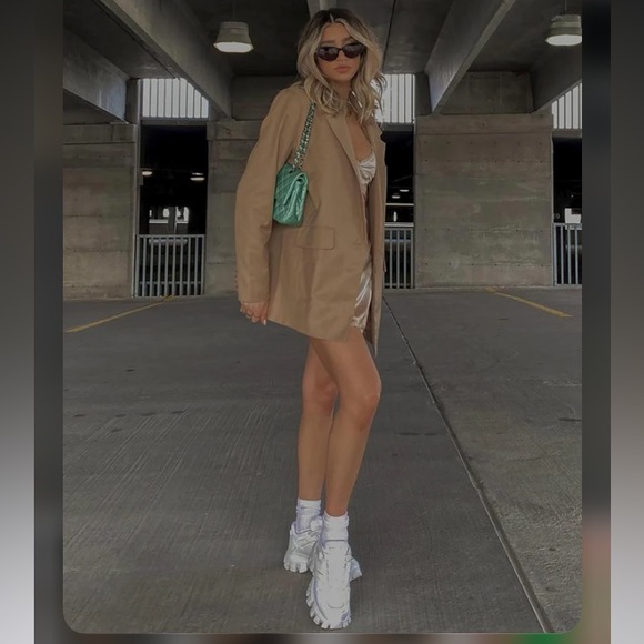 LIONESS WELCOME TO THE JUNGLE BLAZER BEIGE - Picture 4 of 8